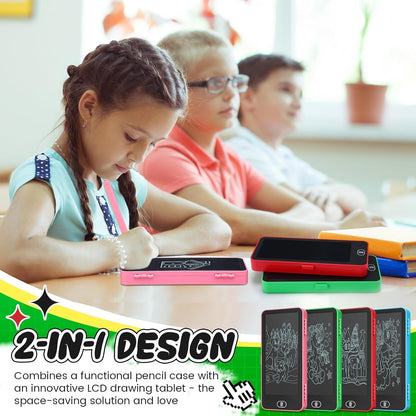 2 in 1 LCD Writing Pad Pencil Box