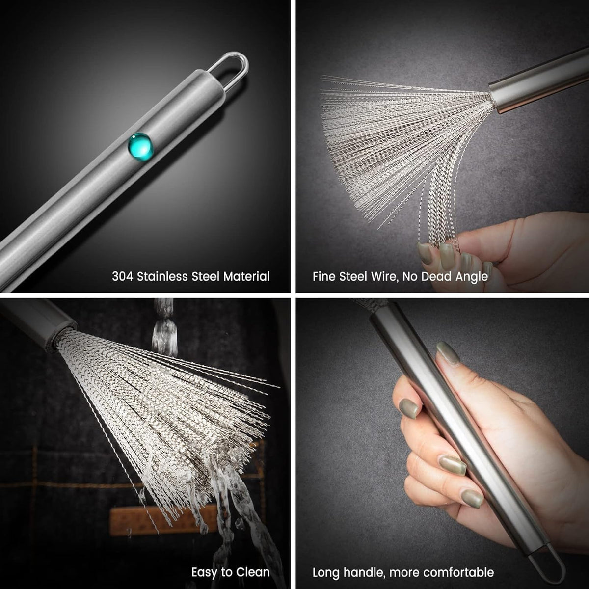 Stainless Steel Wire Whisk Brush