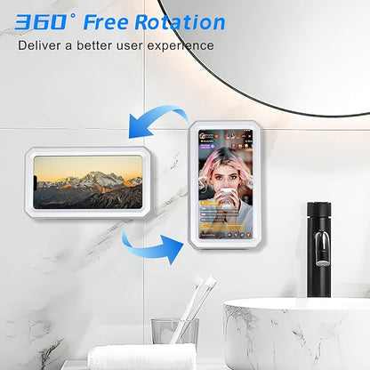Shower Phone Holder Waterproof Wall Mount Case