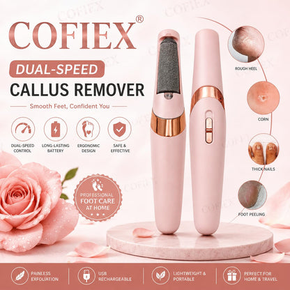 Rechargeable pink electric foot callus remover
