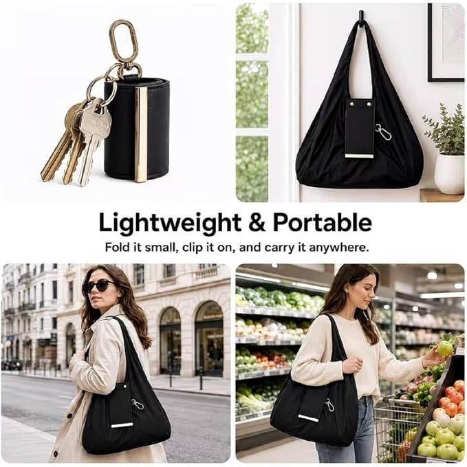 Foldable Keychain Tote Bag
