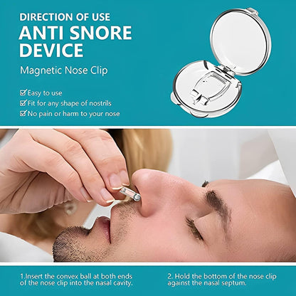 Anti Snoring Device for Men Women Magnetic Snoring Stopper Nose Clip Snore free Anti-snoring Device  (Nose Clip)