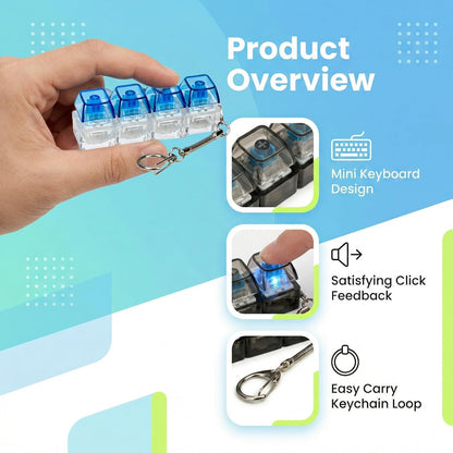 Mechanical Click-Fidget keychain