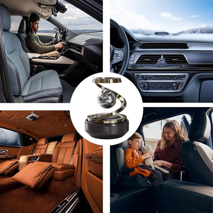 Plastic Solar Powered Levitating Ball Illusion Car Interior Dashboard Air Freshener