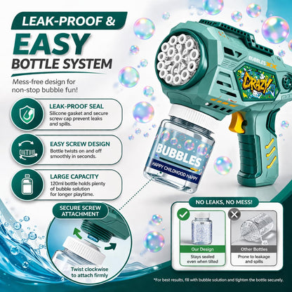 Hole battery operated Bubbles Gun Toys for Boys and Girls