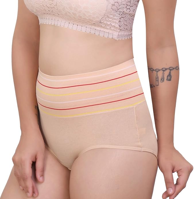 Pack of 2 High Waist Tummy Tucker Hipster Panties