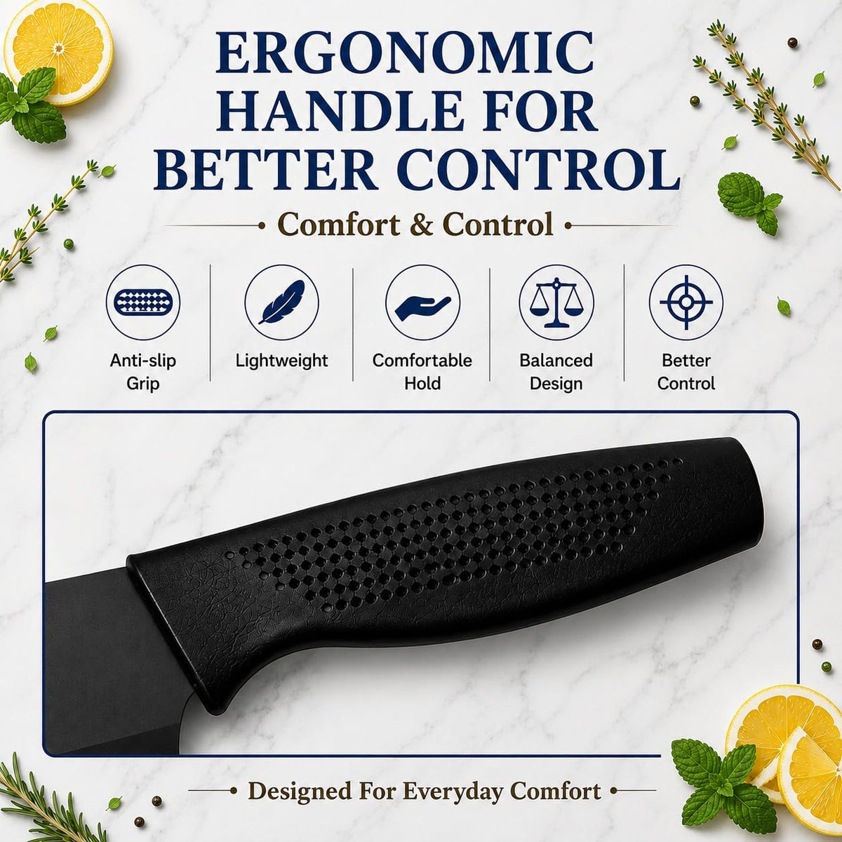 five stainless steel kitchen utility knives
