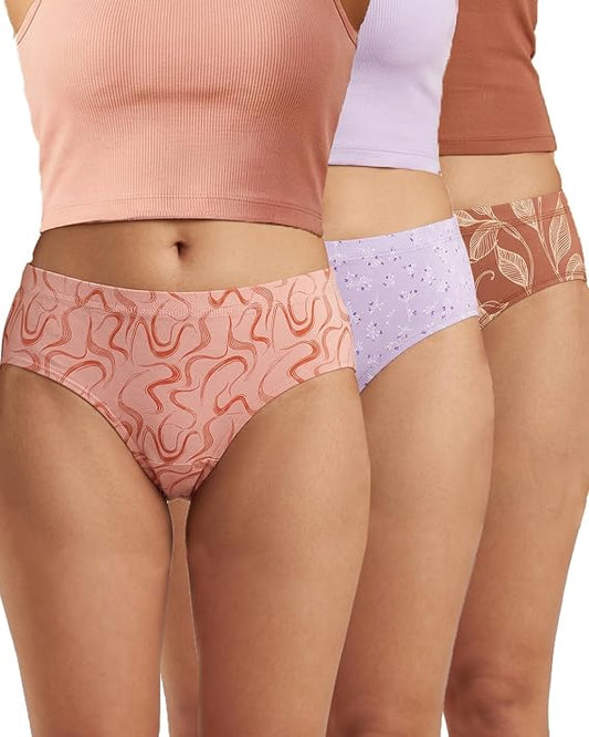 Pack of 3 High Waist Hipster Panties