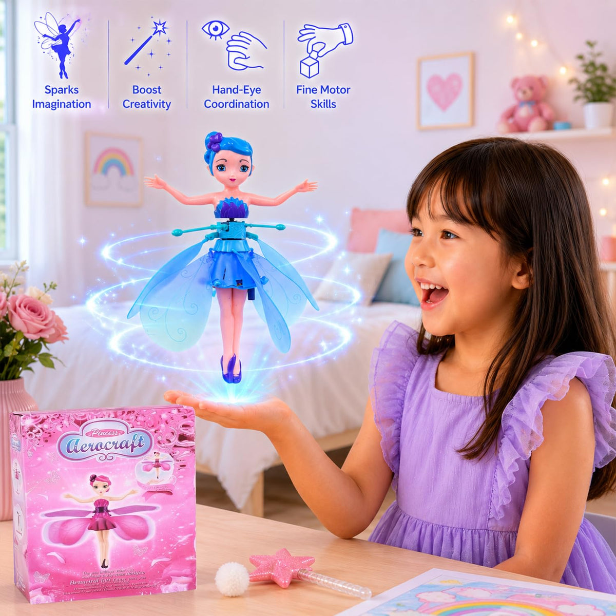Princess Doll for Kids_Magic Flying Fairy Doll