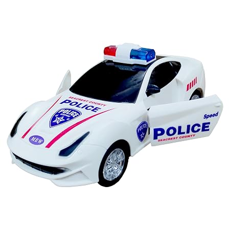 Bump & Go Police Car with Light & Music Opening Door