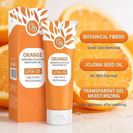 Orange Enzymes Exfoliating Gel for Face & Body (Pack of 2)