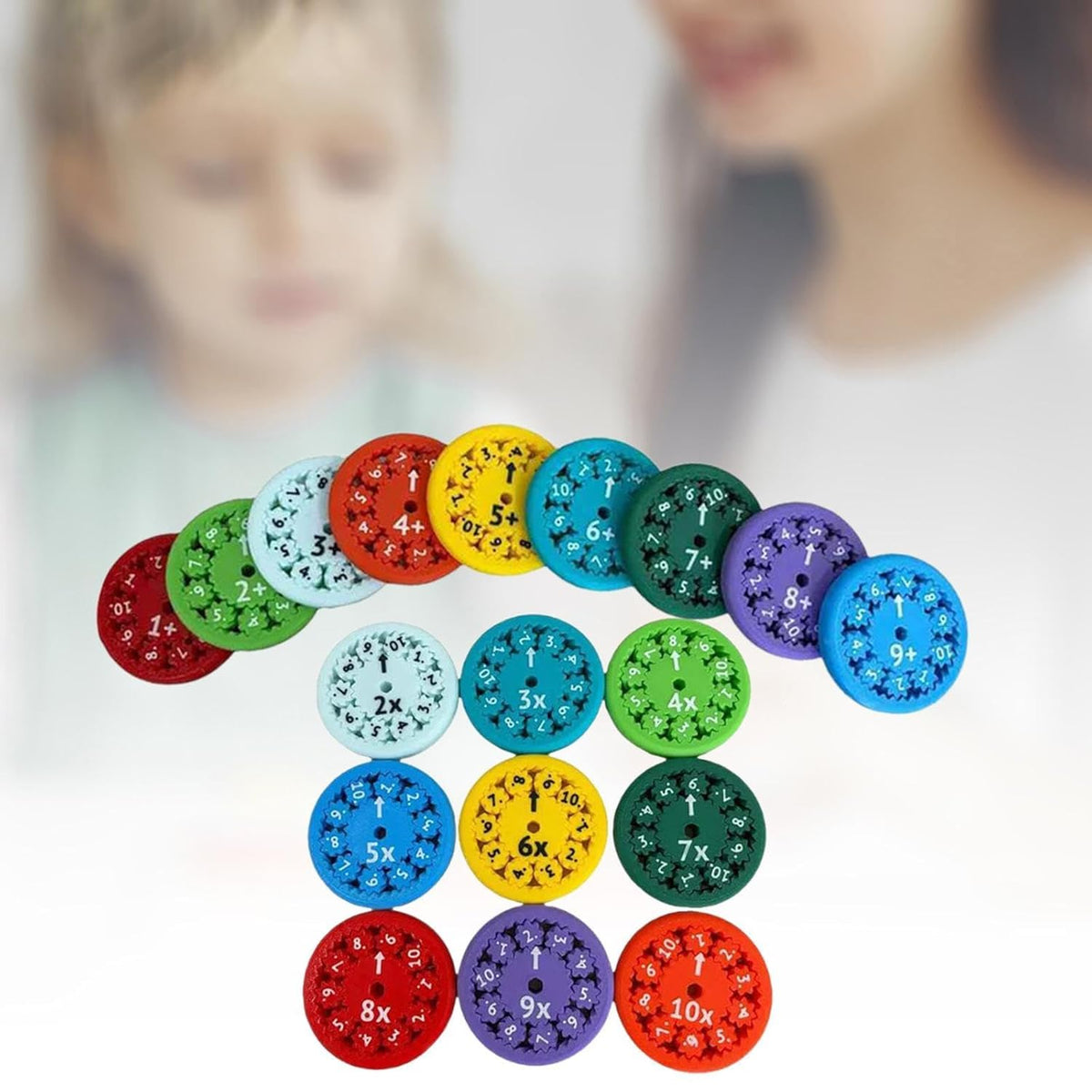 Math Fidget Rotating Wheel Counting Educational Toy