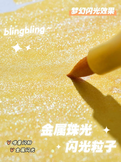 Glitter Brush Marker Set