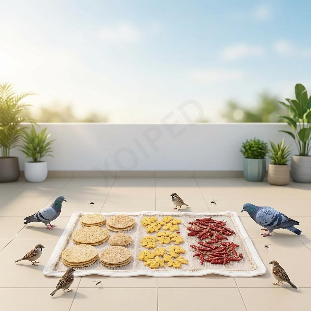 Foldable Mesh Food Drying Mat for Sun Drying
