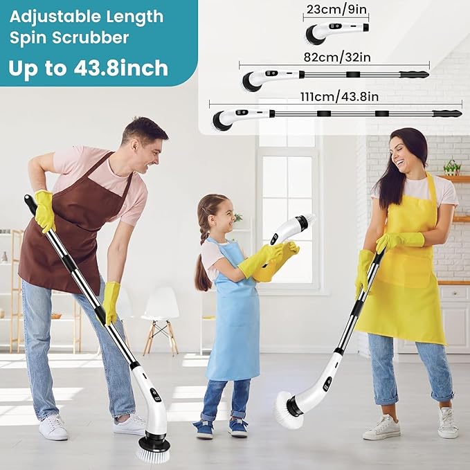 9-in-1 Electric Spin Scrubber