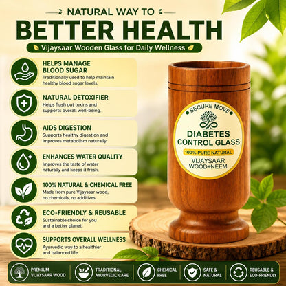 Herbal Wooden Tumbler (Pack of 2)