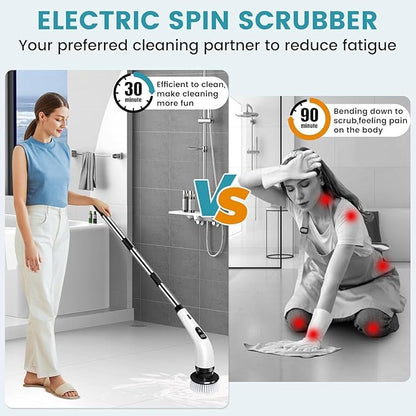 9-in-1 Electric Spin Scrubber