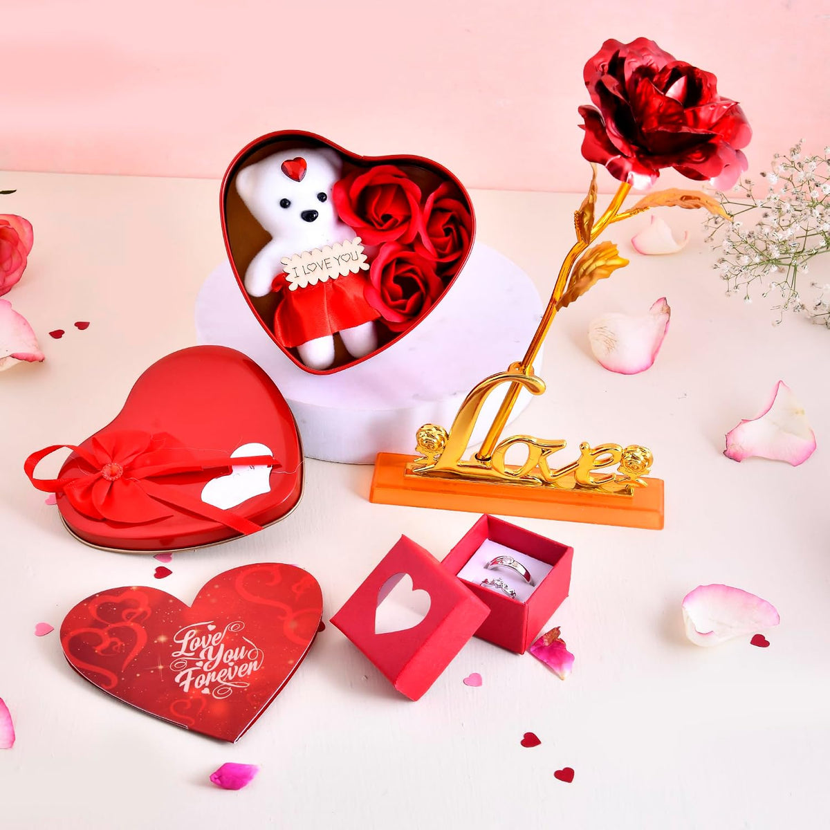 Red Love Stand With HeartBox
