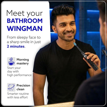 COSMIC PLUS Sonic Electric Tooth Brush For Adults With 5 Modes