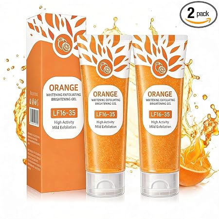 Orange Enzymes Exfoliating Gel for Face & Body (Pack of 2)