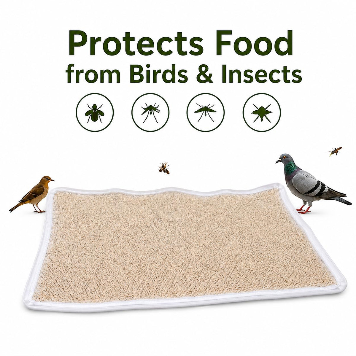 Foldable Mesh Food Drying Mat for Sun Drying