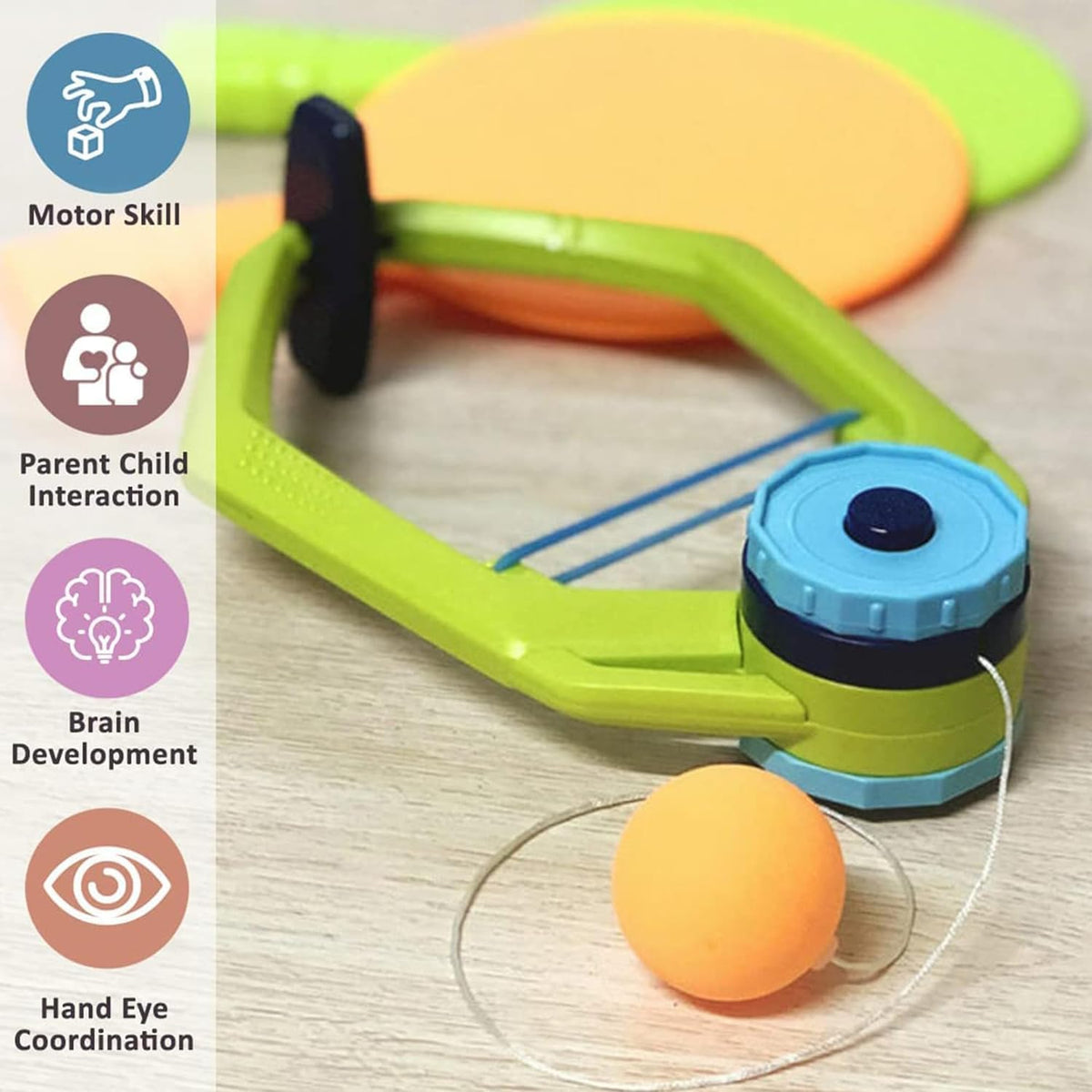 Hanging Table Tennis Trainer 3 Ping Pong Ball & 1 Pair Self Training Gaming Set Tennis Kit