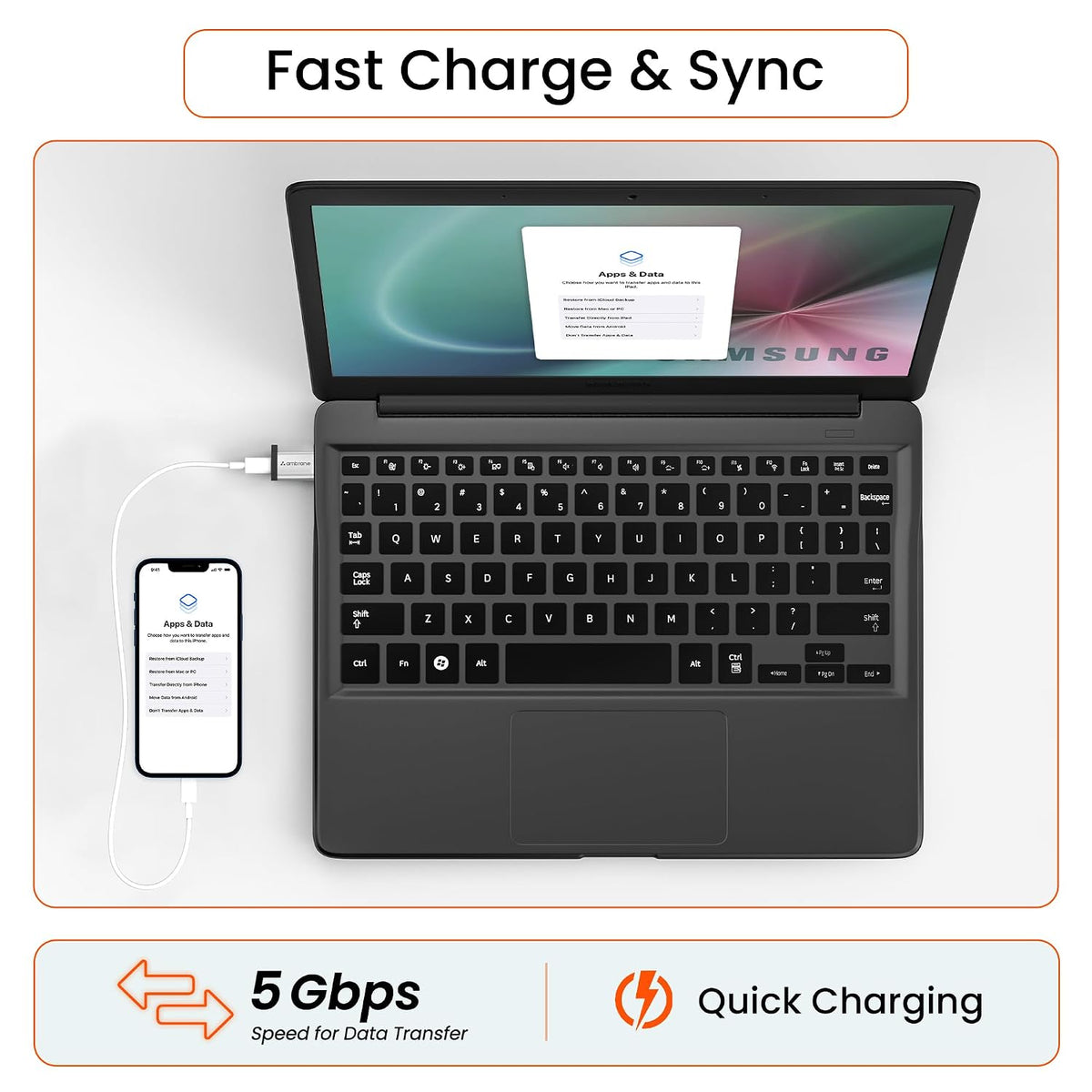 2 in 1 OTG Micro USB & Type C Adapter