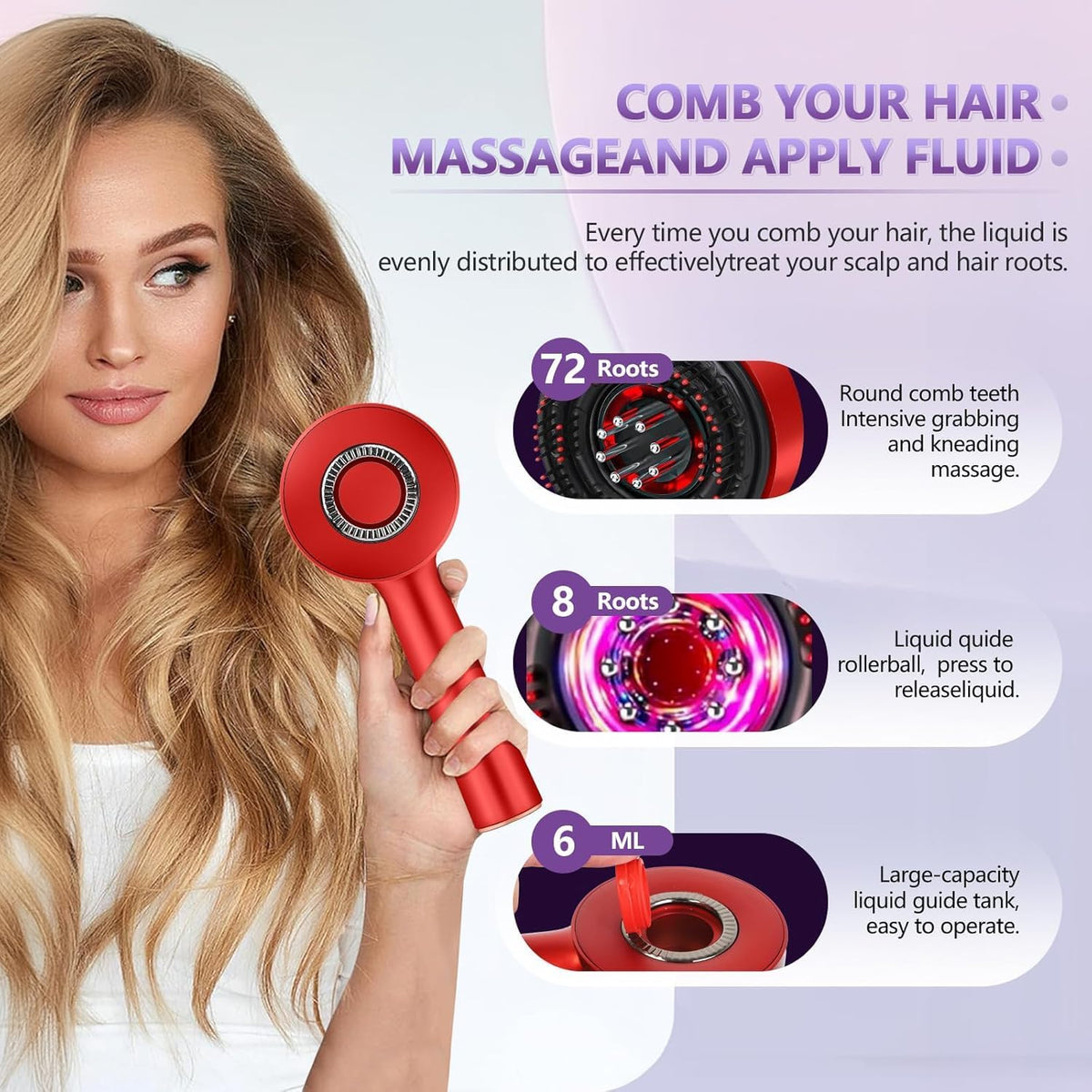 Red Light Hair Rejuvenation Scalp Massager