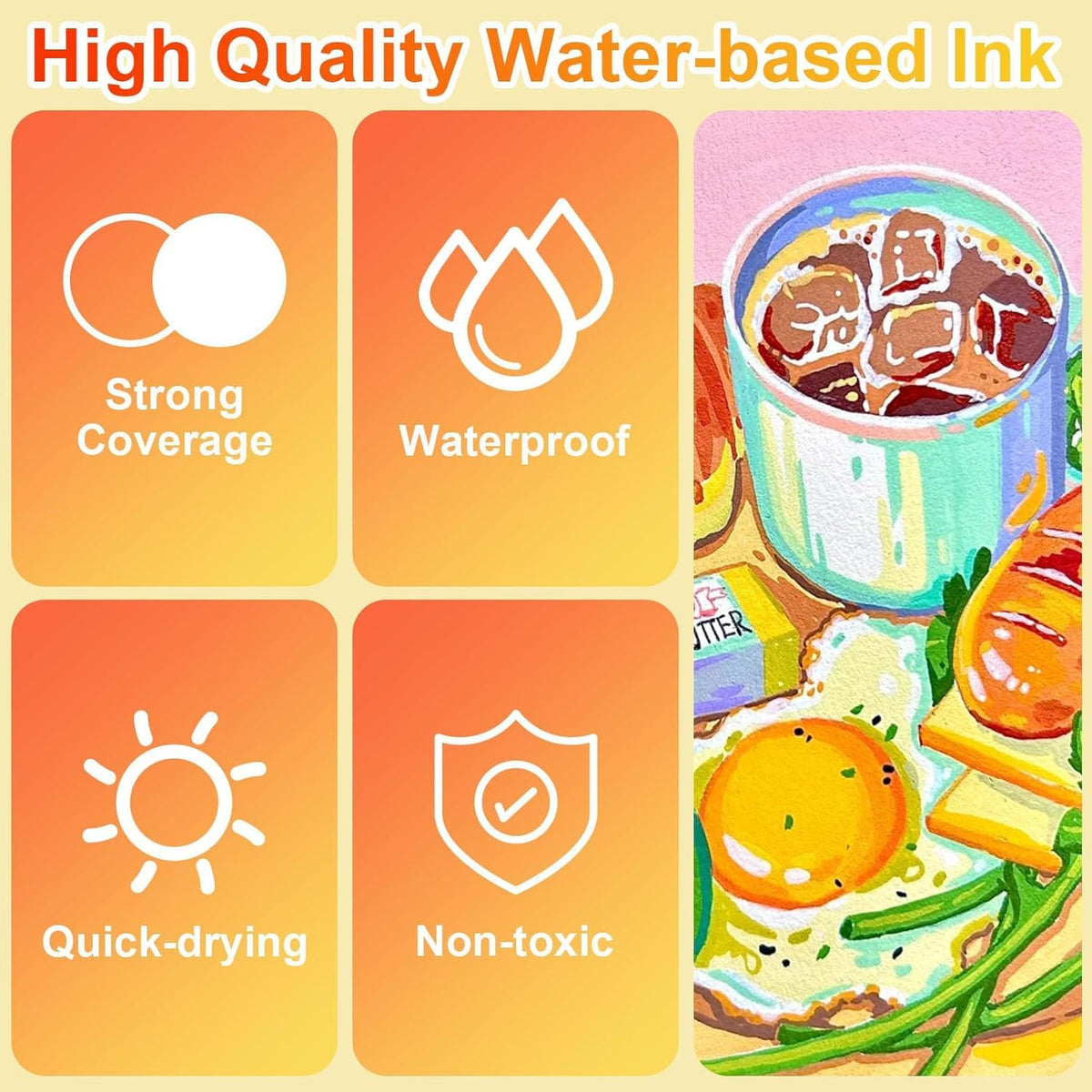 Dual-Tip Acrylic Paint Marker Set