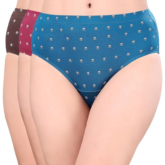 Pack of 3 High Waist Hipster Panties