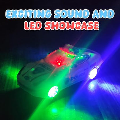 Bump & Go Police Car with Light & Music Opening Door