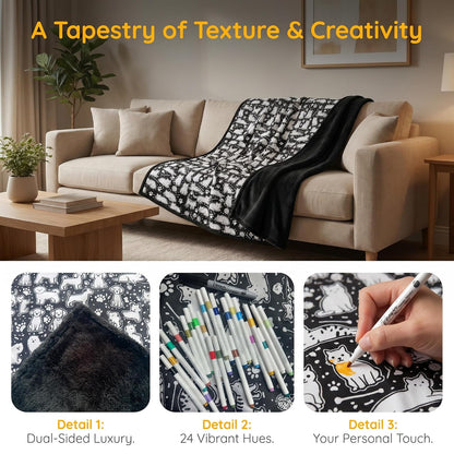 Creative Coloring Blanket