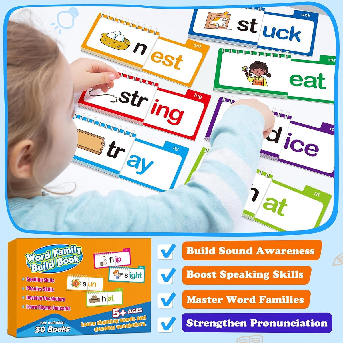 30 Read and Rhyme Flip Books
