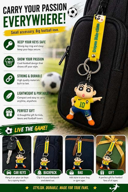 Shin-Chan Face Rotating Keychain
