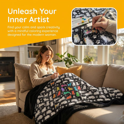 Creative Coloring Blanket