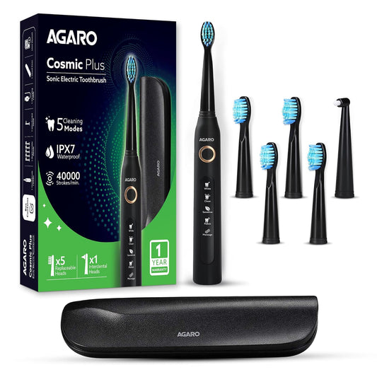 COSMIC PLUS Sonic Electric Tooth Brush For Adults With 5 Modes