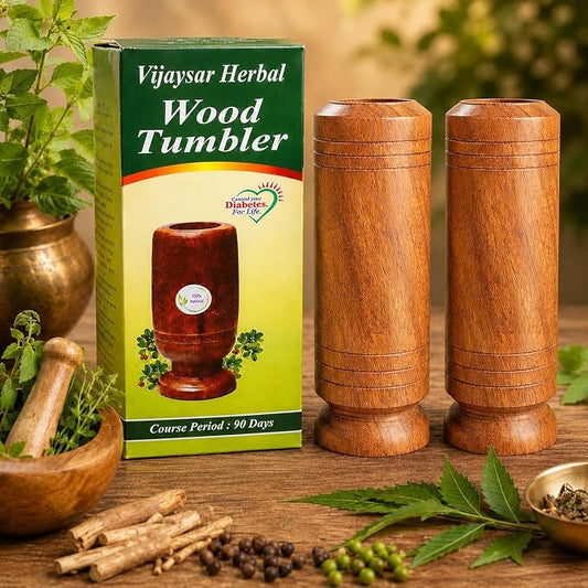 Herbal Wooden Tumbler (Pack of 2)