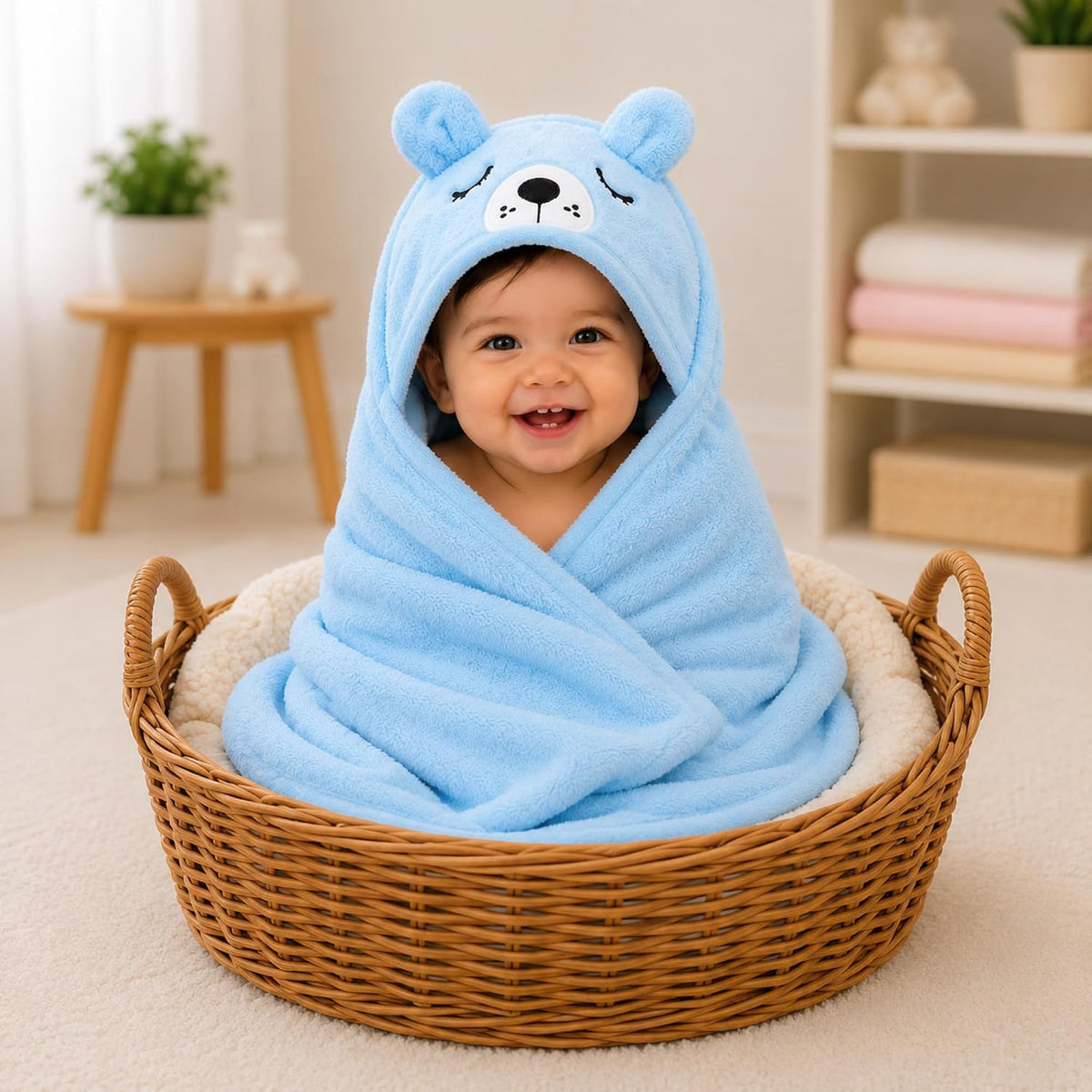 Bath Towel Bed Bedding for Baby Boys and Baby Girls