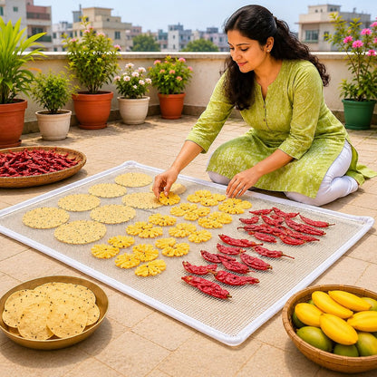 Foldable Mesh Food Drying Mat for Sun Drying