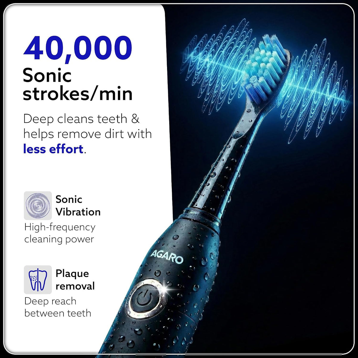 COSMIC PLUS Sonic Electric Tooth Brush For Adults With 5 Modes