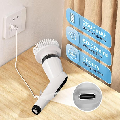 9-in-1 Electric Spin Scrubber