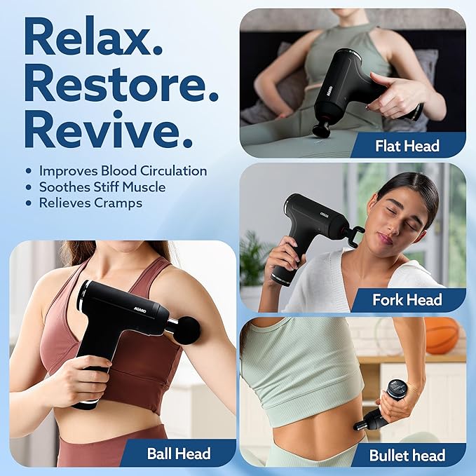Deep Tissue Massage Gun – Powerful Muscle Recovery & Relaxation