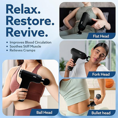 Deep Tissue Massage Gun – Powerful Muscle Recovery & Relaxation