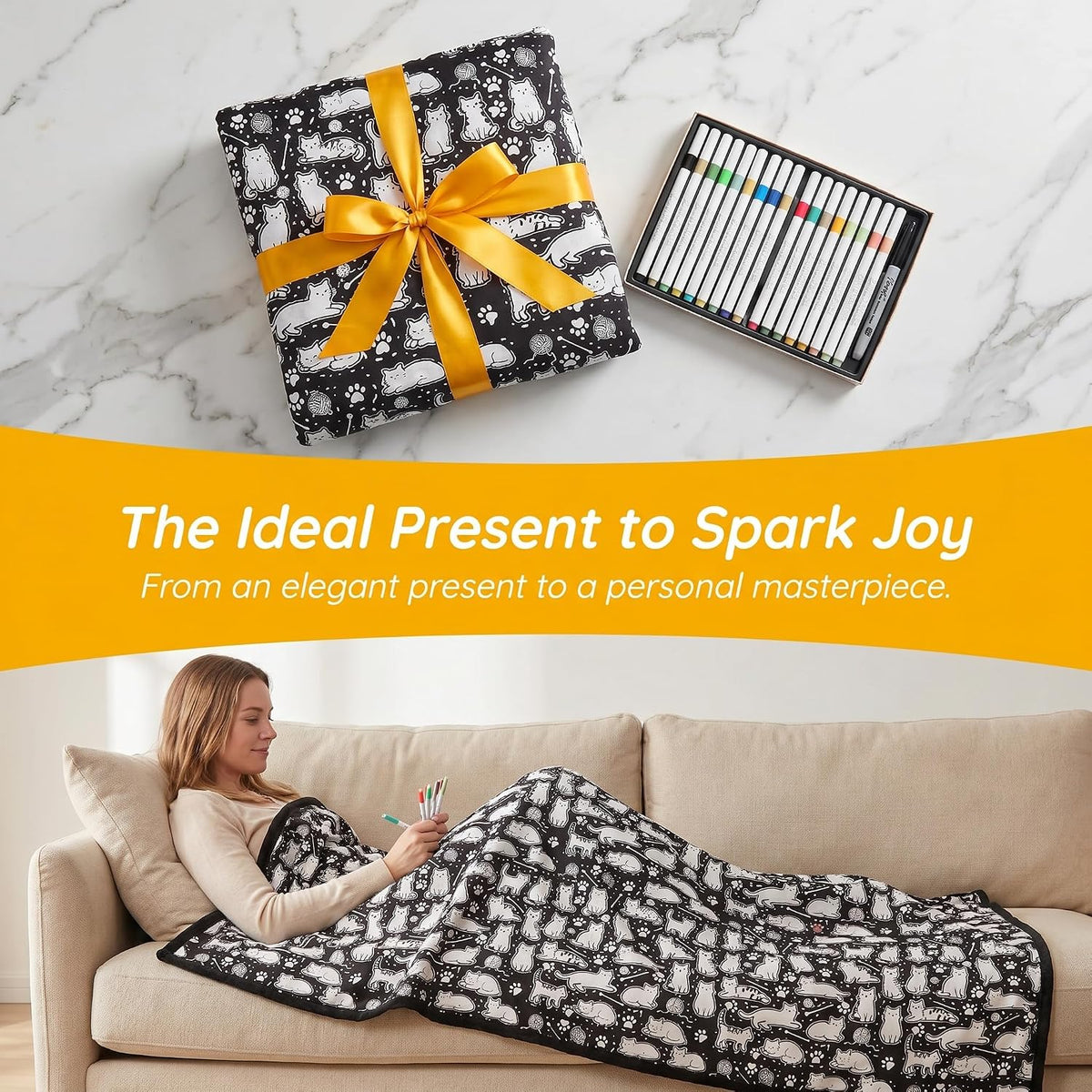 Creative Coloring Blanket
