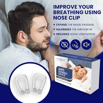 Anti Snoring Device for Men Women Magnetic Snoring Stopper Nose Clip Snore free Anti-snoring Device  (Nose Clip)