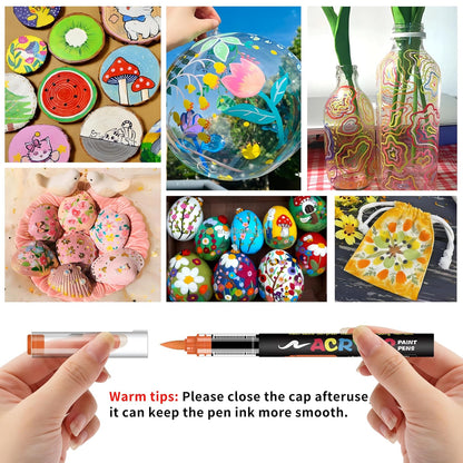 Acrylic Brush Marker Set