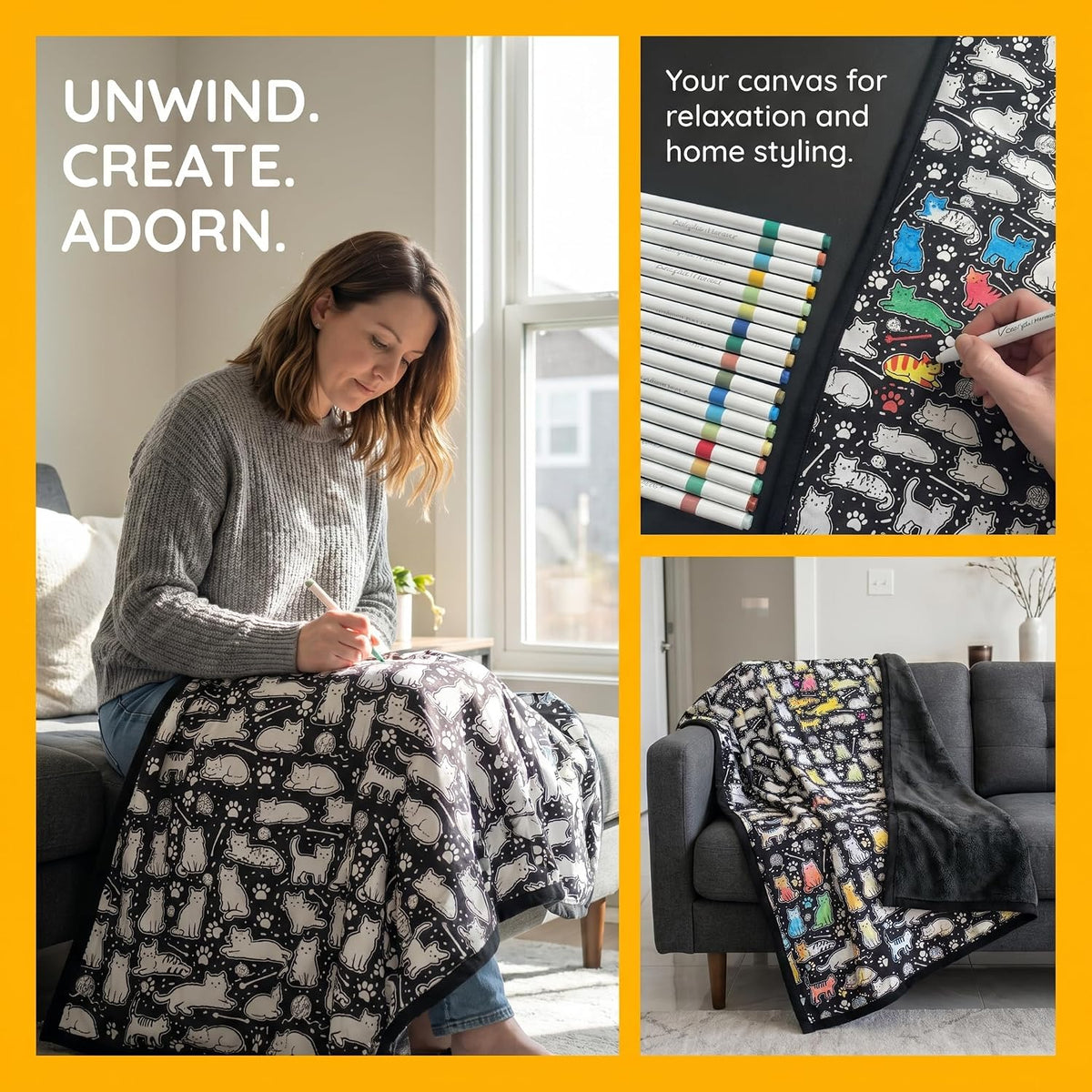 Creative Coloring Blanket