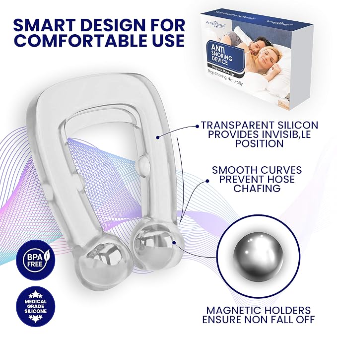 Anti Snoring Device for Men Women Magnetic Snoring Stopper Nose Clip Snore free Anti-snoring Device  (Nose Clip)