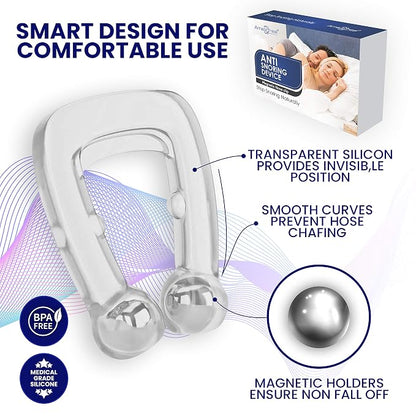 Anti Snoring Device for Men Women Magnetic Snoring Stopper Nose Clip Snore free Anti-snoring Device  (Nose Clip)