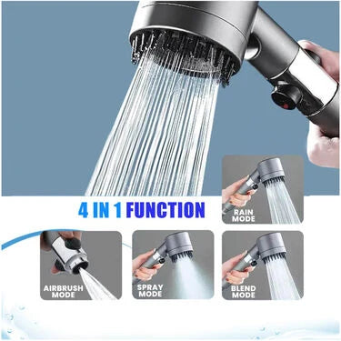 4 In 1 High Pressure Massage Shower Head (CHNTSH)